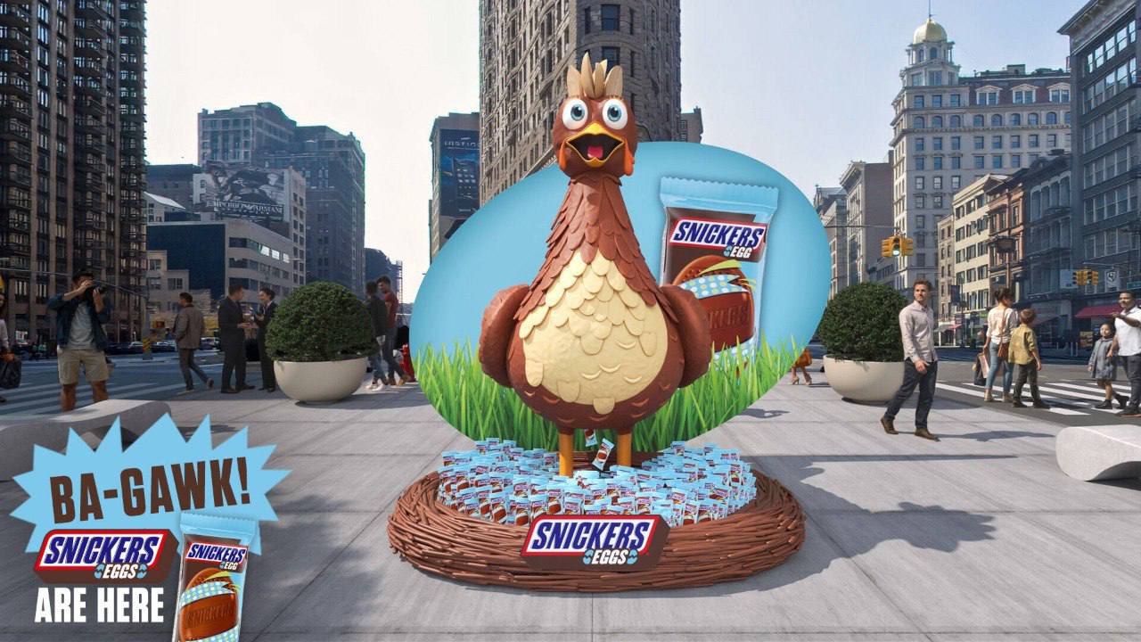 Snickers начнут продавать шоколадные яйца к Пасхе. Форма новая, но начинка классическая — молочный шоколад, карамель, жареный арахис и нуга | Сетка — социальная сеть от hh.ru
