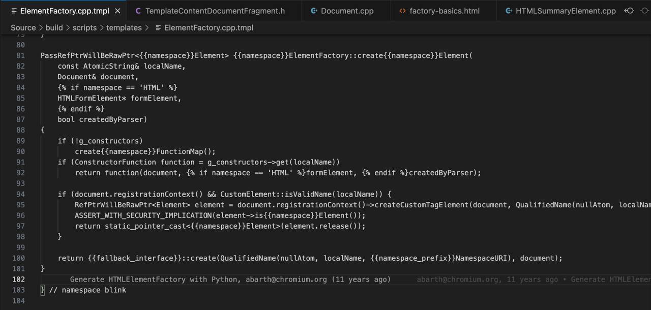 🏗️ Как используется паттерн простая фабрика в исходниках хромиума
Почти год назад я говорил, что паттерн "простая фабрика" используется в исходниках хромиума, и вот у меня появилось желание дошли руки... | Сетка — социальная сеть от hh.ru