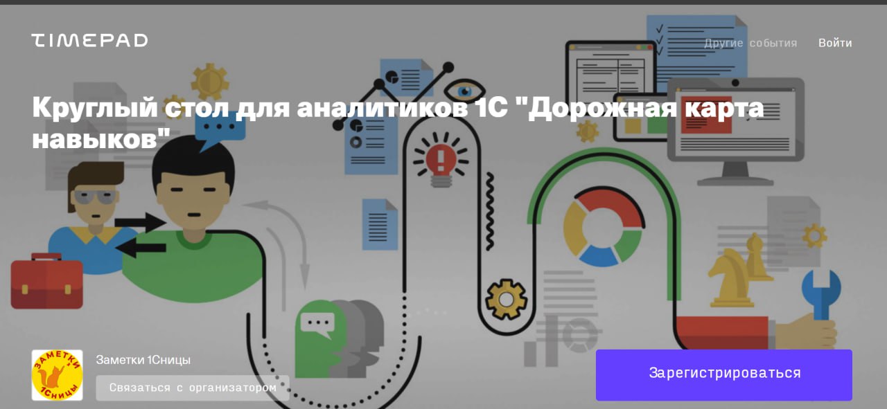 Друзья, приглашаю встретиться и пообщаться оффлайн:
Круглый стол "Дорожная карта навыков аналитика 1С Или Когда нас заменит ИИ?"
Где Санкт-Петербург, оффлайн-участие
Когда 12 апреля
Обсудим:
👨‍🎓 какие... | Сетка — социальная сеть от hh.ru