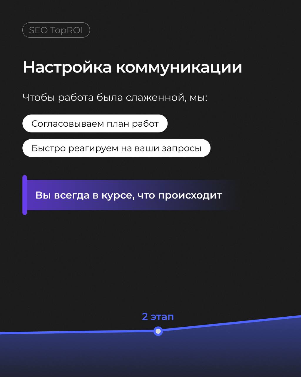 От первой строчки в поиске к первому месту в сердце…
или коротко и ясно о том, как мы работаем над SEO-продвижением вашего сайта!
Смотрите ключевые этапы работ нашей команды при запуске SEO в карточка... | Сетка — социальная сеть от hh.ru