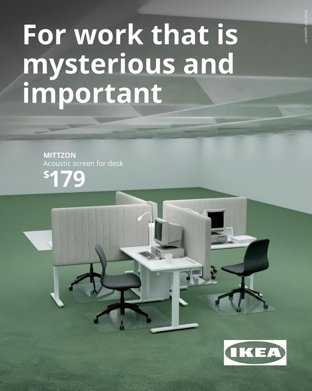 Классный ситуатив от IKEA Австралия. Они обыграли финал второго сезона сериала "Разделение" и предложили купить набор офисной мебели в стиле Lumon Industries | Сетка — социальная сеть от hh.ru