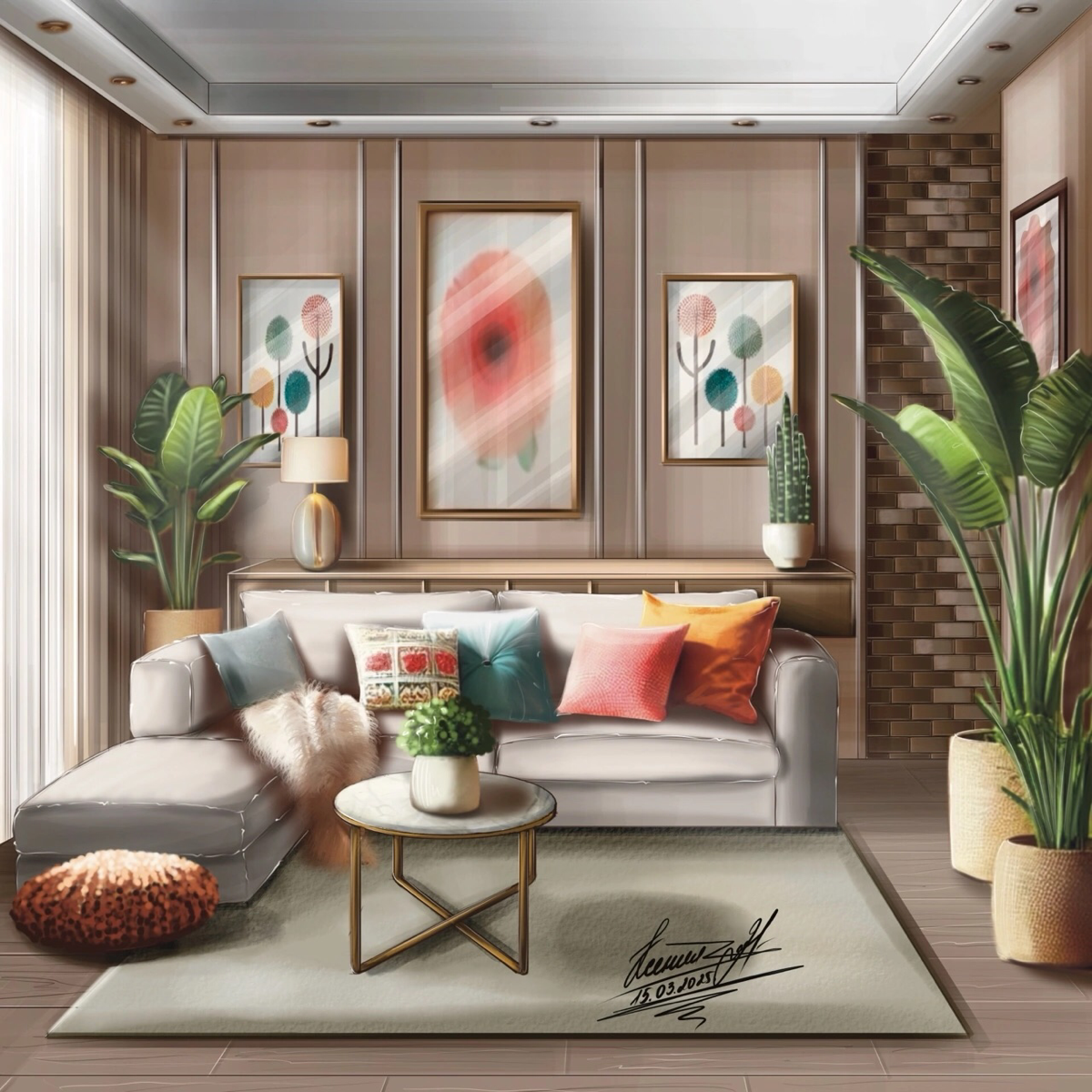 Визуализация квартиры в нежных тонах 😍🥰☀️🥰 | Сетка — социальная сеть от hh.ru