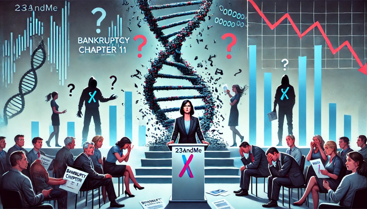 Ну что ж, история взломанной 23andme закончилась очень печально. Компания подала заявление на свое банкротство | Сетка — социальная сеть от hh.ru