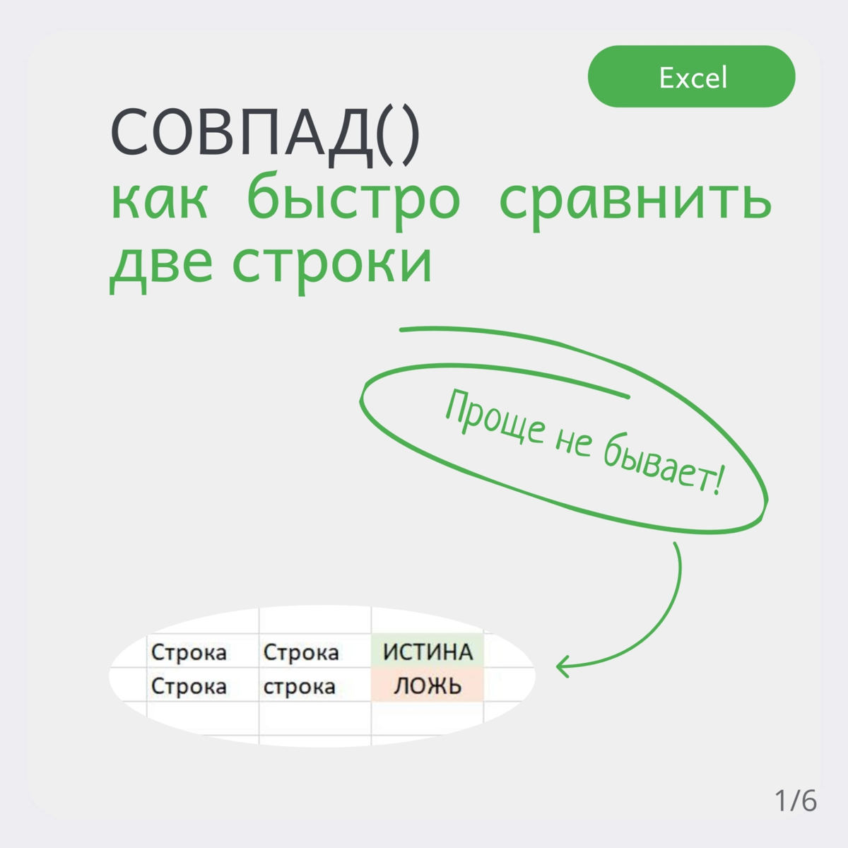 ♨ Функция СОВПАД() в Excel. Как быстро сравнить две строки. | Сетка — социальная сеть от hh.ru