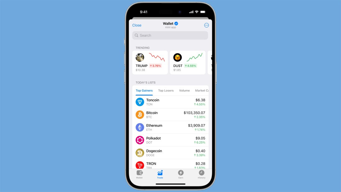 telegram wallet расширил ассортимент — теперь там можно купить и продать ethereum, solana, aptos, dogecoin, pepe и ещё кучу крипты за usdt или toncoin | Сетка — социальная сеть от hh.ru
