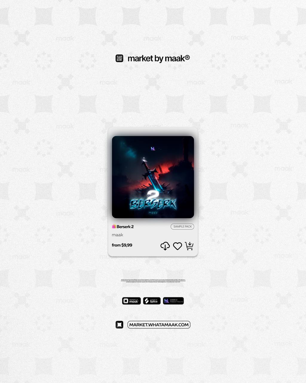 🛍 Новый цифровой товар ╳ «Berserk 2» Sample Pack
«Berserk 2» от maak® — новое определение экспериментального Trap и Hip-Hop
Продолжая успех первого экспериментального Trap и Hip-Hop пака, «Berserk 2» ... | Сетка — социальная сеть от hh.ru