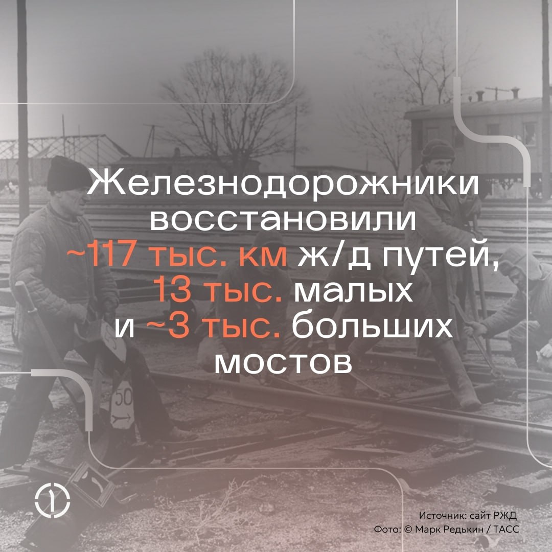 🔖 Железная дорога во время ВОВ: цифры и факты
Железнодорожный транспорт сыграл большую роль в победе Советского Союза над фашистской Германией | Сетка — социальная сеть от hh.ru