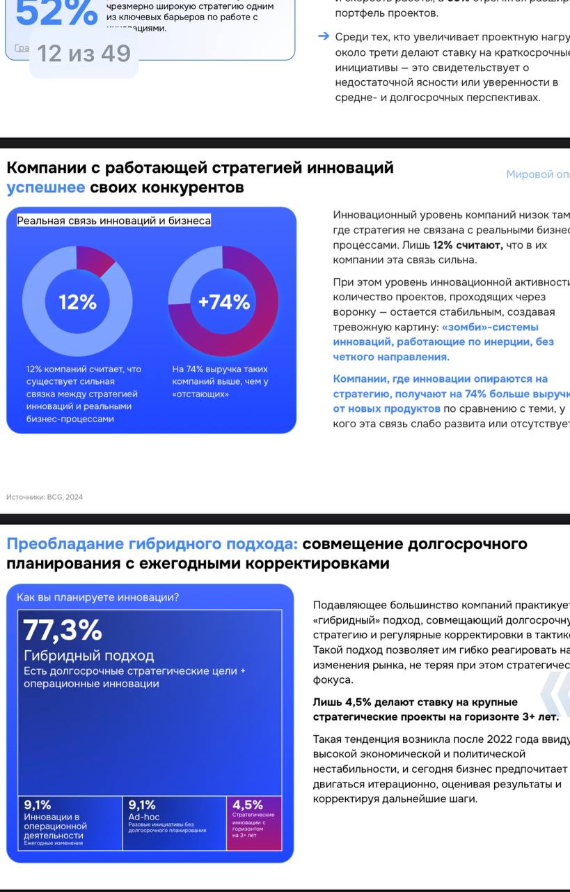 ⚡️ Исследование «Корпоративные инновации 2025. Что дальше?» показало: 45,4% российских компаний увеличили инновационные бюджеты, ожидая экономический эффект | Сетка — социальная сеть от hh.ru
