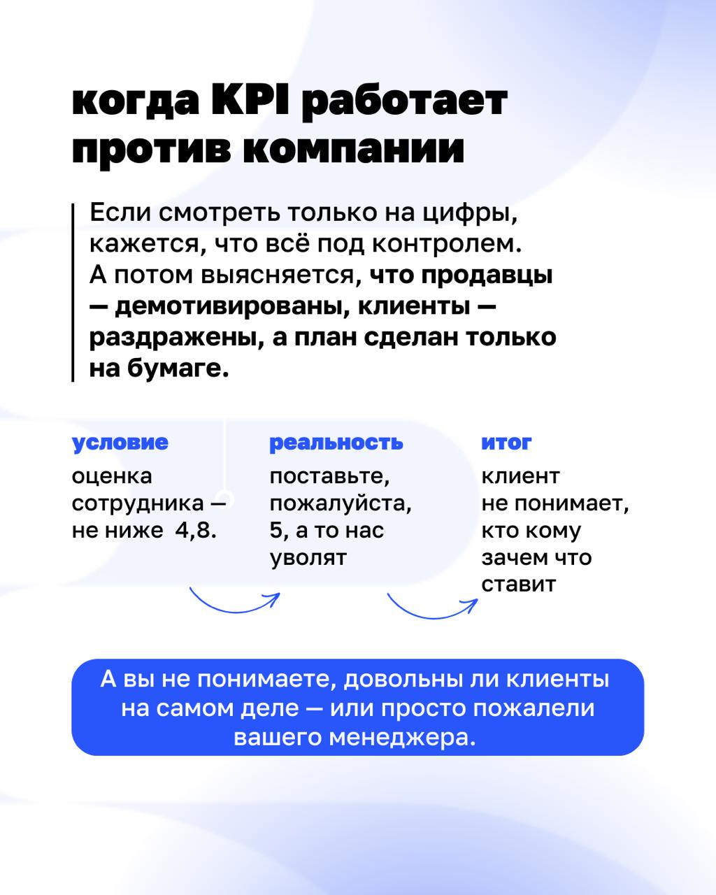 KPI часто воспринимаются как стандарт эффективности | Сетка — социальная сеть от hh.ru