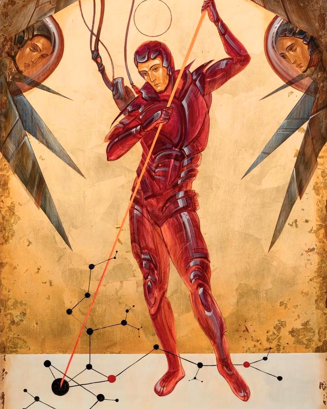 Художник Антон Фролов и его одухотворенные люди будущего, написанные аки иконы и образа. О фантастических сюжетах в почти иконописной технике читайте в специальном материале на сайте wajournal | Сетка — социальная сеть от hh.ru