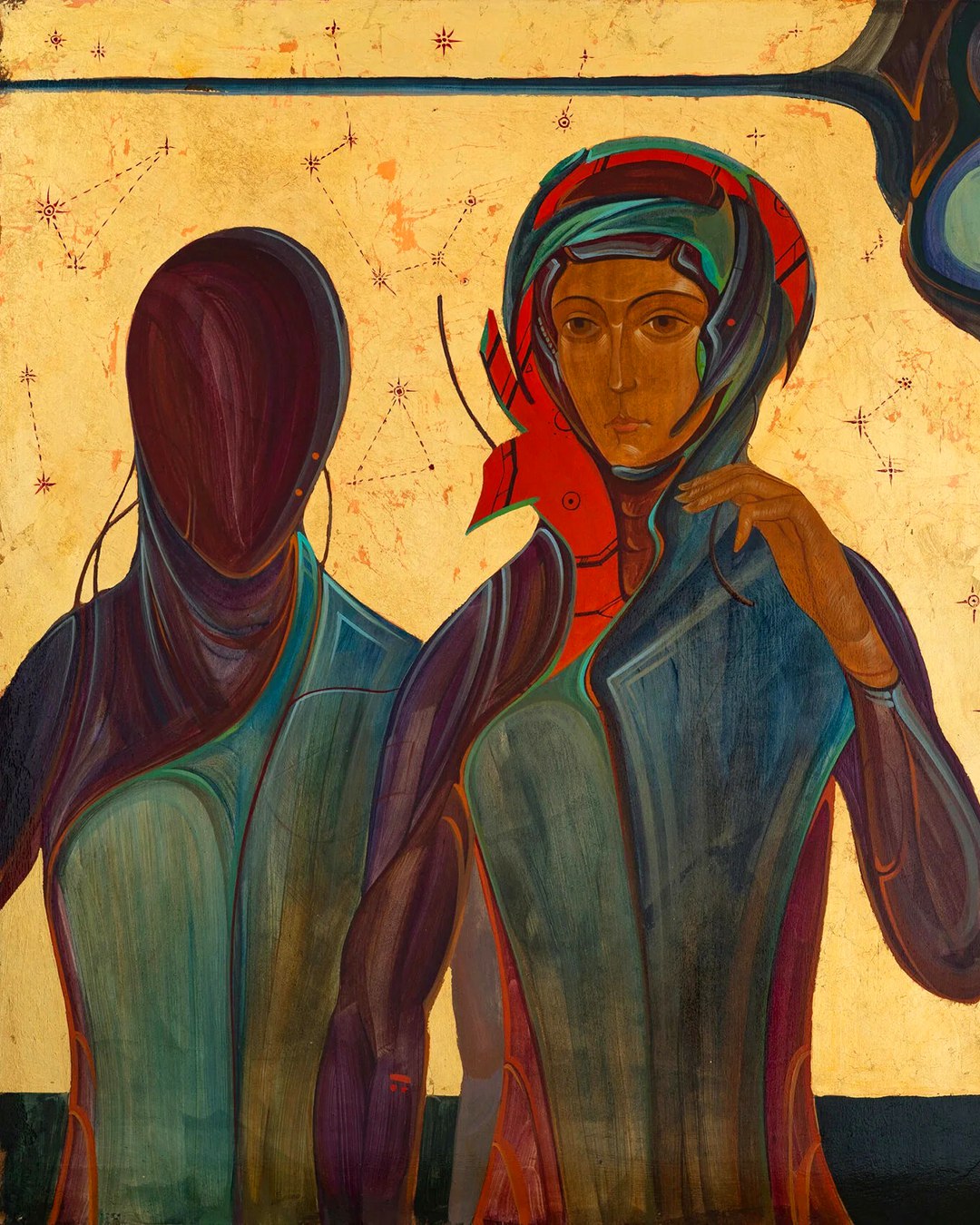 Художник Антон Фролов и его одухотворенные люди будущего, написанные аки иконы и образа. О фантастических сюжетах в почти иконописной технике читайте в специальном материале на сайте wajournal | Сетка — социальная сеть от hh.ru