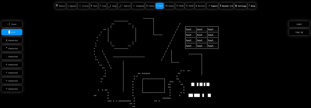 🌄 А вот ещё красивое - онлайн-редактор для создания ASCII графики, с возможностью последующего копирования результата...
https://cascii.app/
#ascii #линк | Сетка — социальная сеть от hh.ru