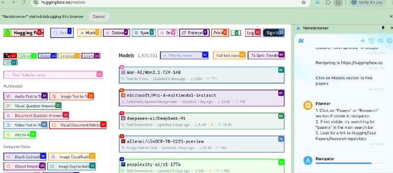 Репозиторий дня: Nanobrowser
Это инструмент автоматизации AI с открытым исходным кодом, работающий в вашем браузере | Сетка — социальная сеть от hh.ru