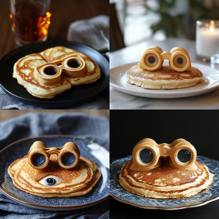 Французы знают толк в еде
Пользуясь случаем, хочу восхититься нейросеточкой Рев.арт. Она единственная с первой же попытки испекла мне настоящий блинокль | Сетка — социальная сеть от hh.ru