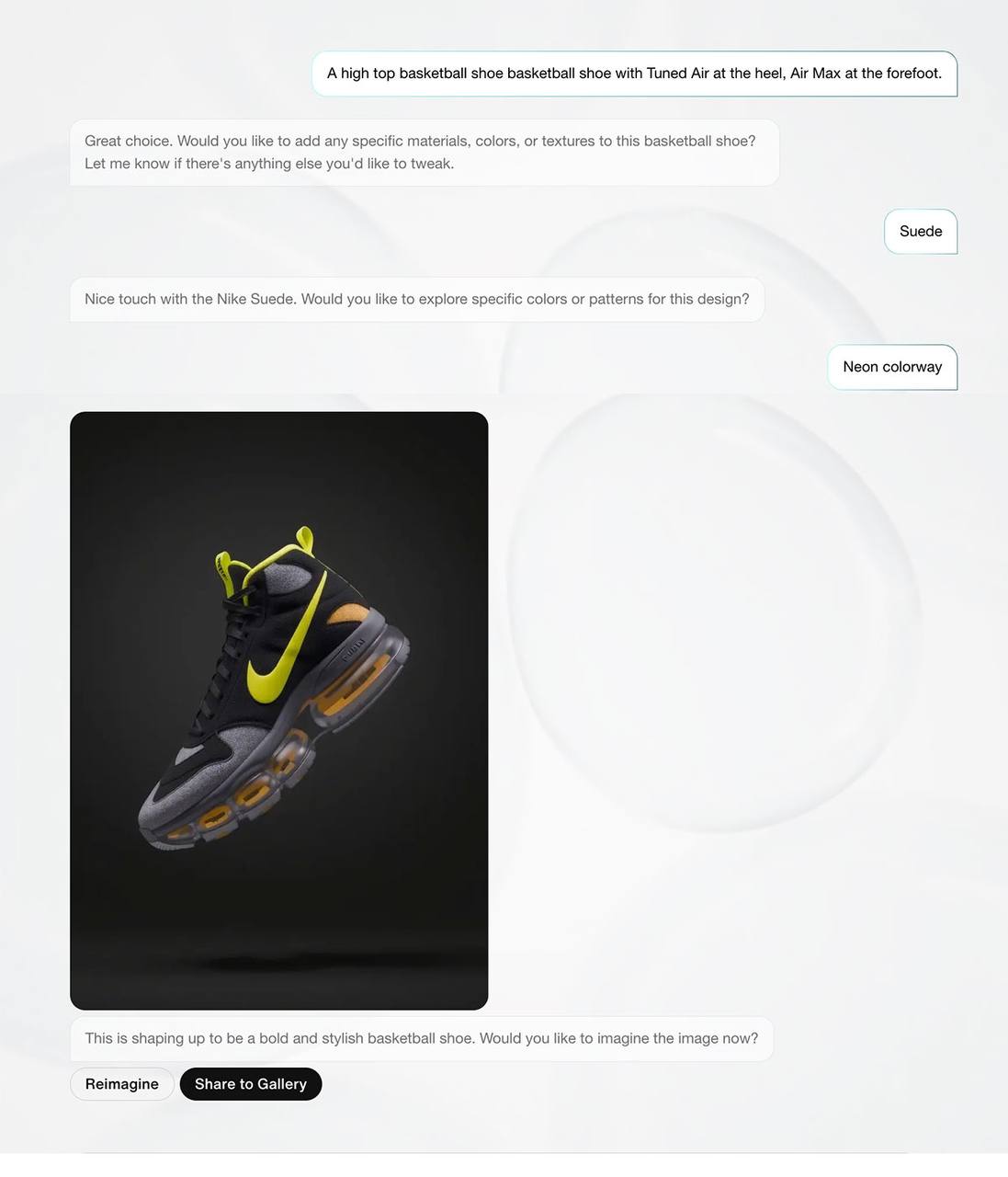 #Артем Сделай сам.
Технология кастомизации кроссовок на сайте Nike была уже давно. Но теперь ее усилили, добавив алгоритмы ИИ. Все очень похоже на классические нейронки, как ChatGPT | Сетка — социальная сеть от hh.ru