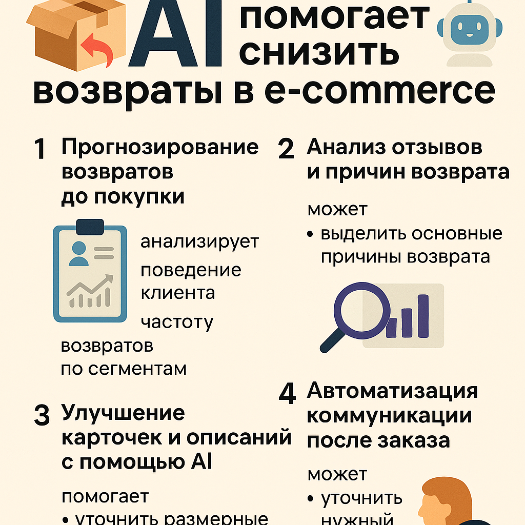 📦 Как AI помогает снизить возвраты в e-commerce и на маркет | Сетка — социальная сеть от hh.ru