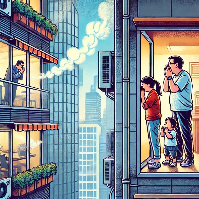 КУРЕНИЕ НА БАЛКОНЕ
Курение на балконе — тема, знакомая большинству жителей многоэтажек. Запах табачного дыма, проникающий в квартиры, становится причиной конфликтов между соседями | Сетка — социальная сеть от hh.ru