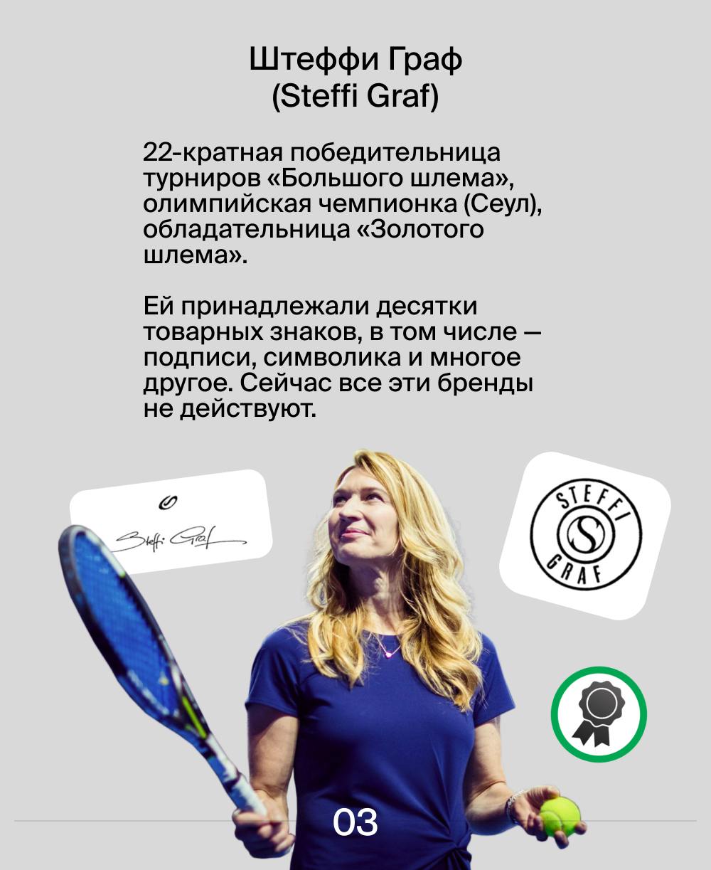 Какие товарные знаки зарегистрированы у известных теннисистов? 🎾
Лучшие ракетки мира конвертируют свой успех в товарные знаки | Сетка — социальная сеть от hh.ru