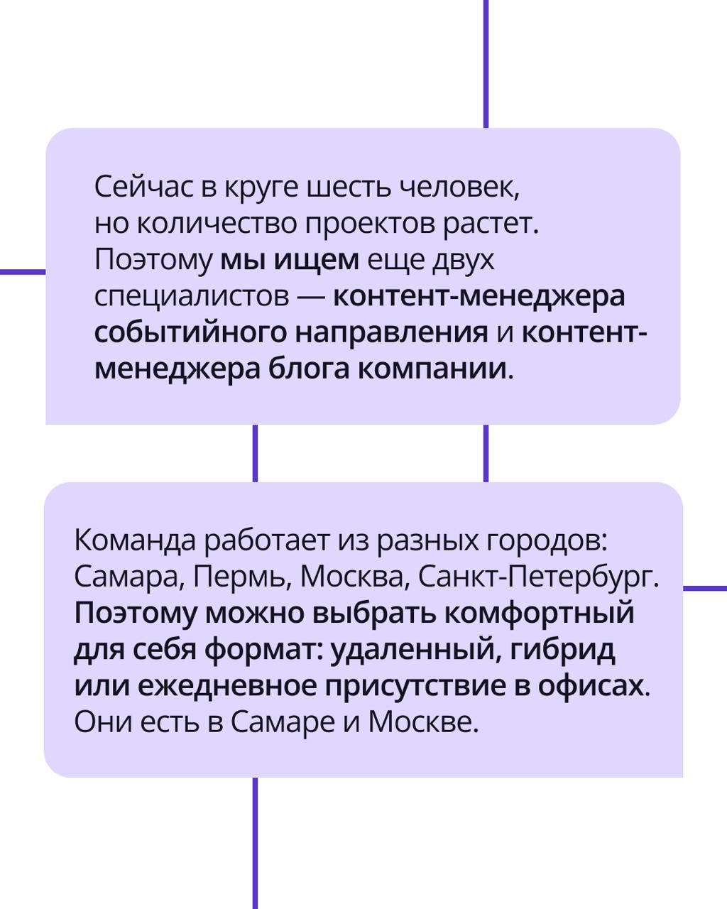 🟣 Сегодня знакомимся с теми, кто превращает информацию в смыслы, тексты — в продающие истории, а идеи — в яркий контент | Сетка — социальная сеть от hh.ru