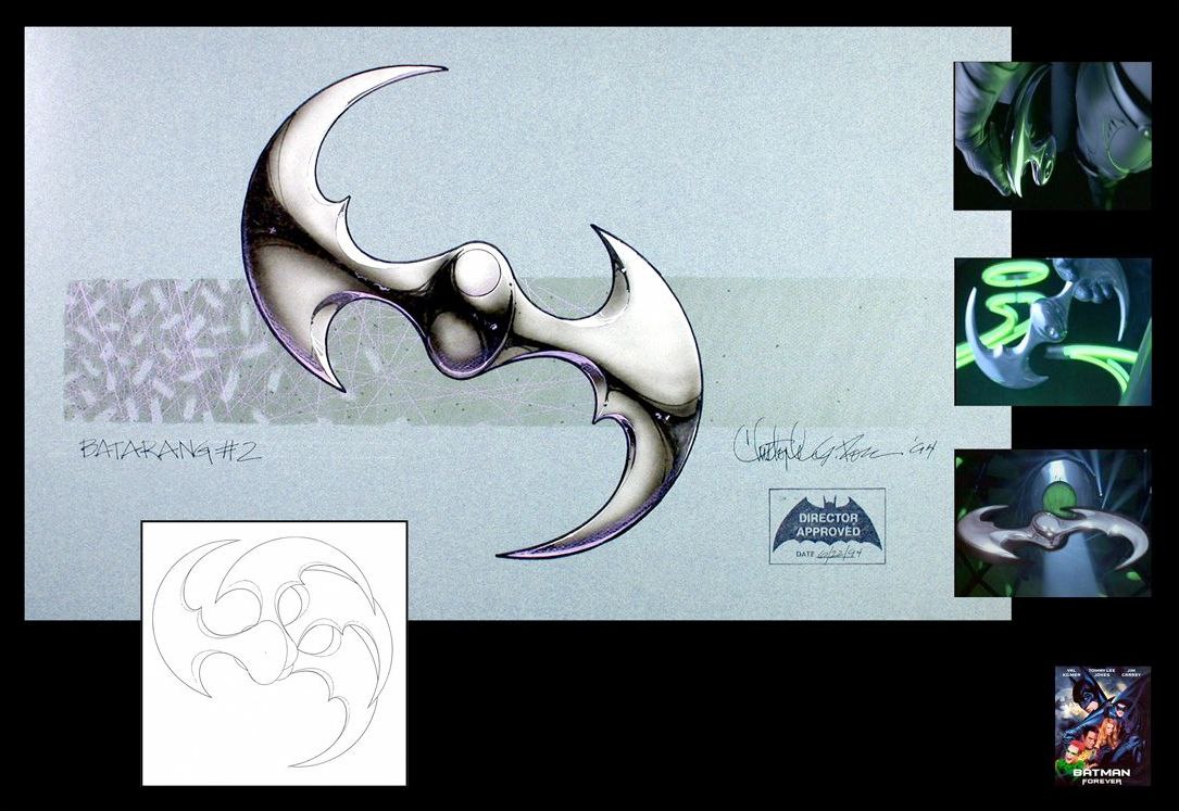 Поговорим пока в основном о Бэтмен Навсегда, которому в этом году 30 лет (как и мне 🥲)
Кристофер Росс отвечал за дизайн оружия | Сетка — социальная сеть от hh.ru