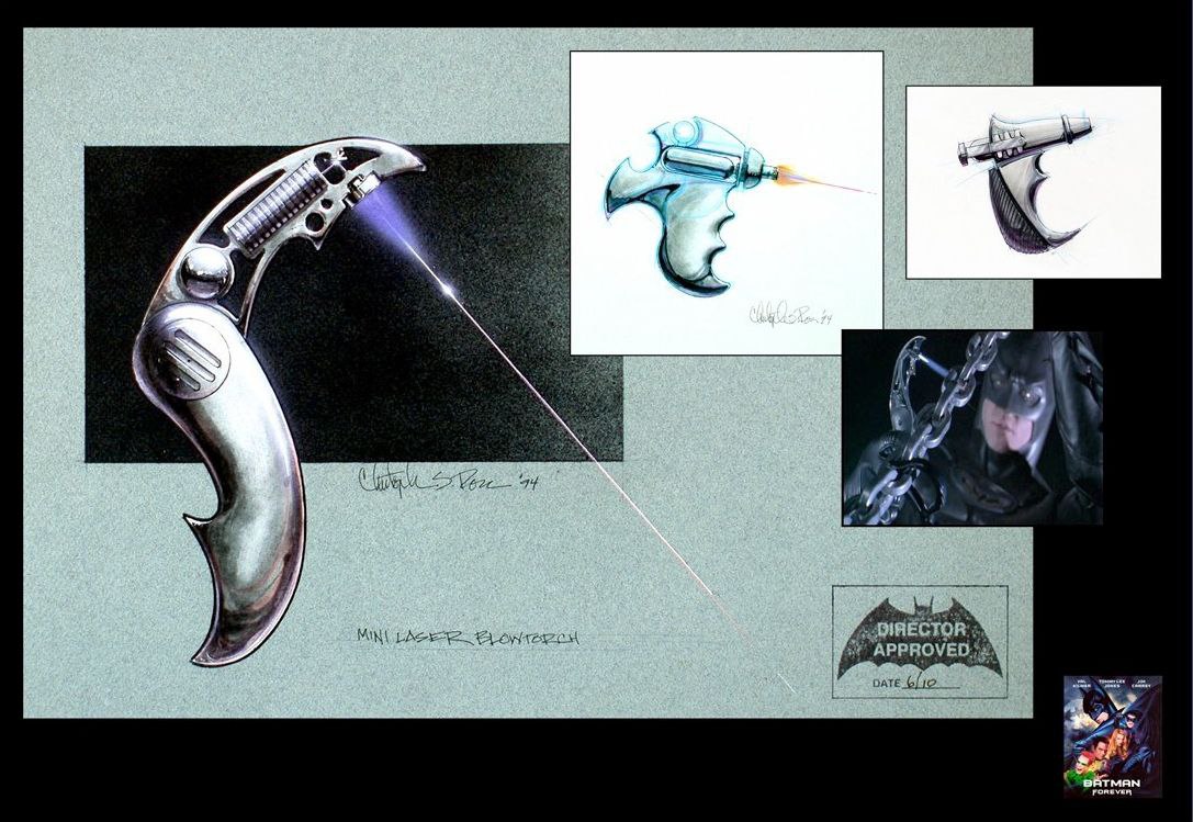 Поговорим пока в основном о Бэтмен Навсегда, которому в этом году 30 лет (как и мне 🥲)
Кристофер Росс отвечал за дизайн оружия | Сетка — социальная сеть от hh.ru