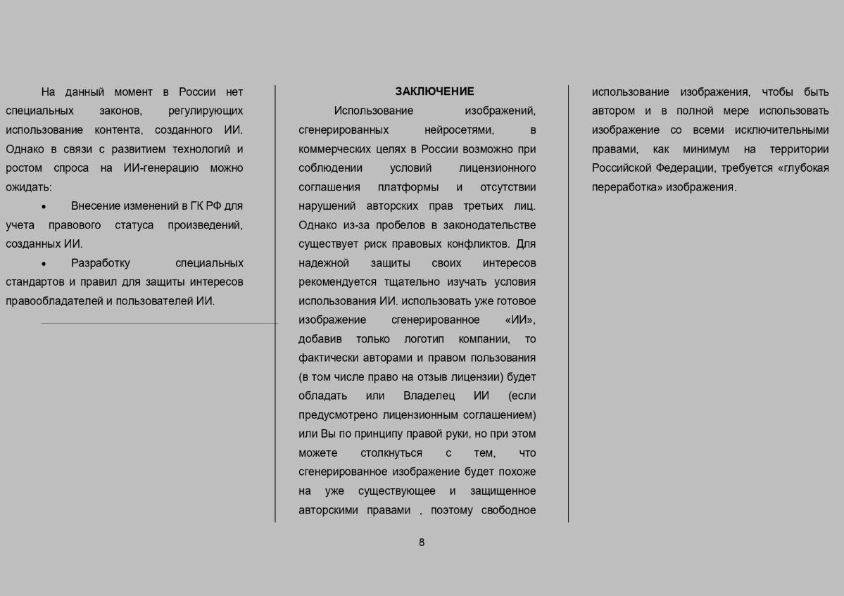 Правовой режим использования сгенерированных изображений | Сетка — социальная сеть от hh.ru