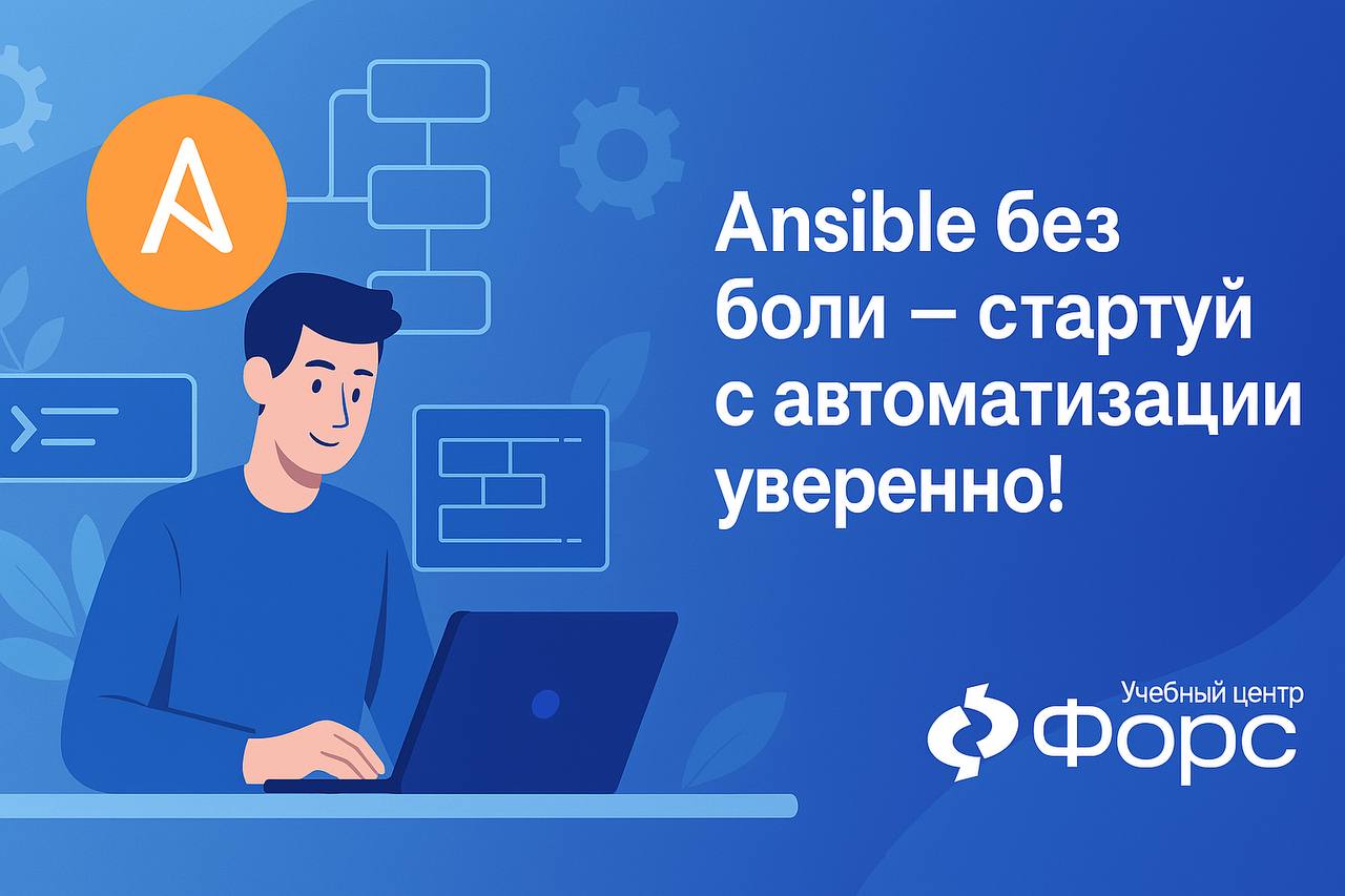🛠️ Ansible без боли — стартуй с автоматизации уверенно! ⚙️🚀
Курс УЦ ФОРС «Автоматизация с использованием Ansible» — отличный способ перейти от ручных операций к управлению инфраструктурой по правилам ... | Сетка — социальная сеть от hh.ru