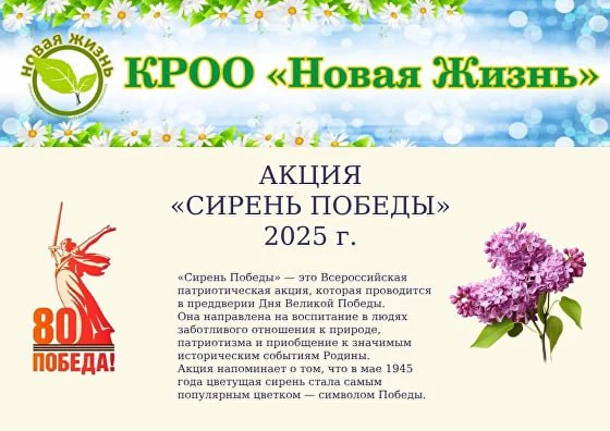 Здравствуйте, дорогие партнёры!
Мы запускаем Патриотическую акцию «Сирень Победы», приуроченную к 80-летию Победы в Великой Отечественной войне 1941–1945 гг | Сетка — социальная сеть от hh.ru