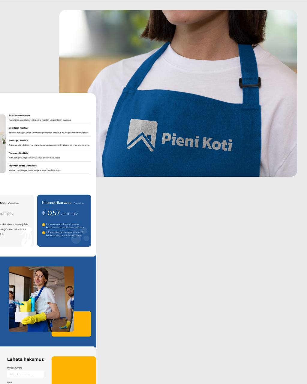 Новый кейс!
Сделали сайт для финской компании по уборке помещений Pieni Koti | Сетка — социальная сеть от hh.ru
