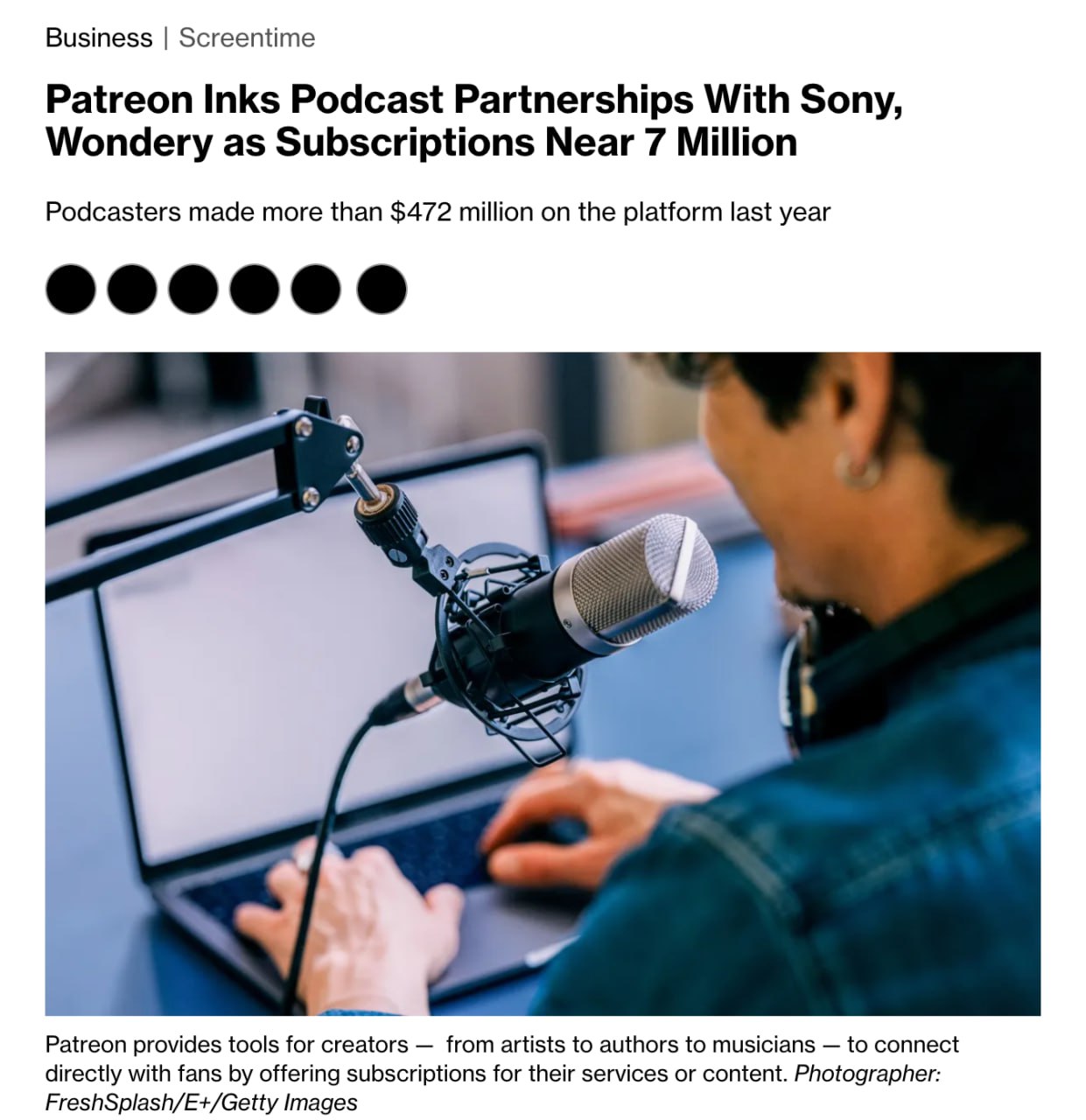 Кто бы мог подумать, что именно Patreon станет следующей большой подкаст-площадкой. Компания объявила о партнерстве с Sony Music и амазоновской Wondery | Сетка — социальная сеть от hh.ru