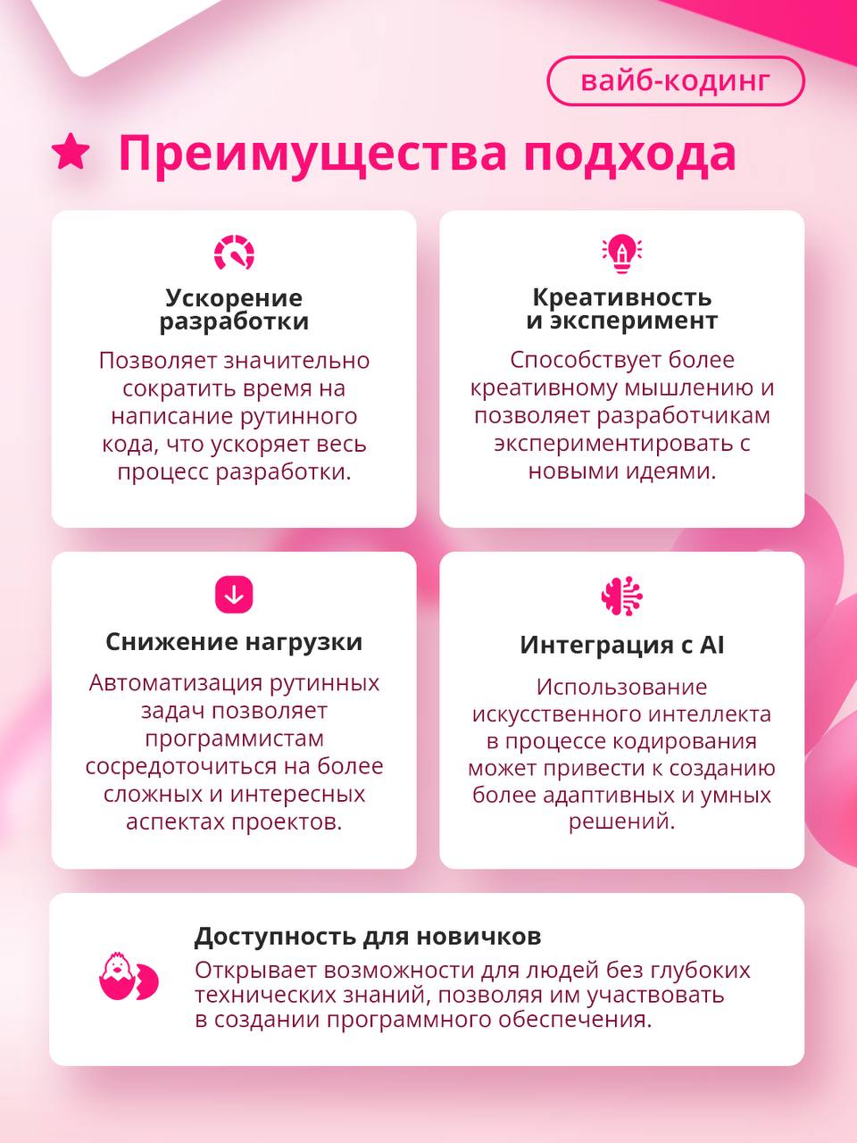 Следуем своему вайбу или как кодить по-новому 💻
В основу трендового подхода разработки легла способность LLM очень неплохо писать код | Сетка — социальная сеть от hh.ru