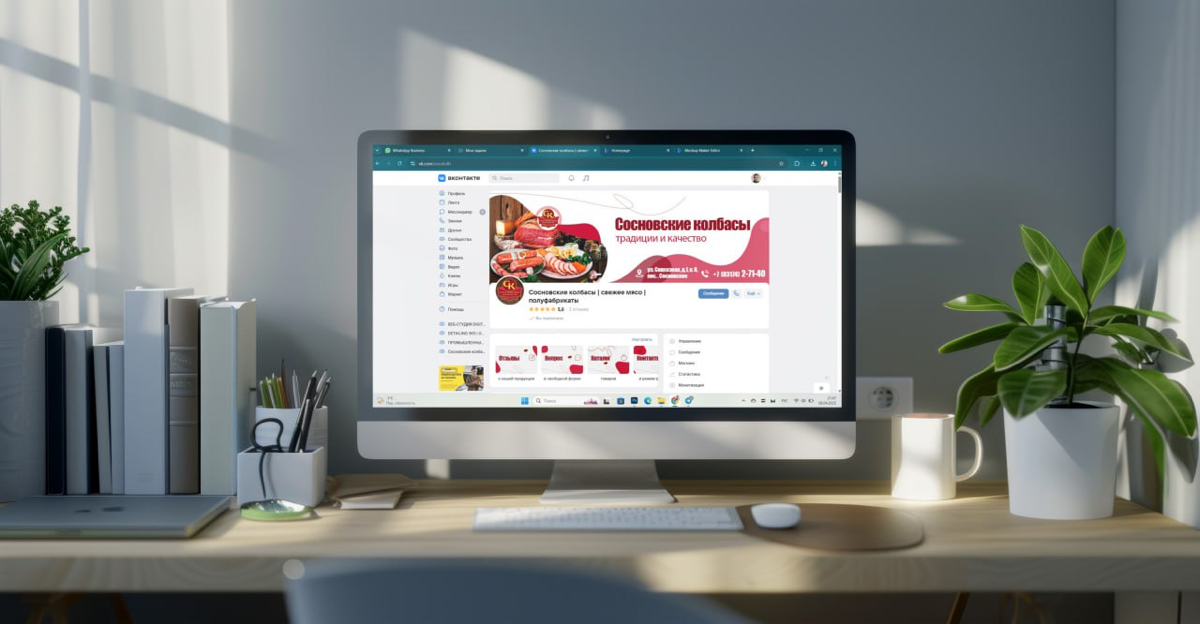 Оформление группы ВКонтакте для мясокомбината | Сетка — социальная сеть от hh.ru