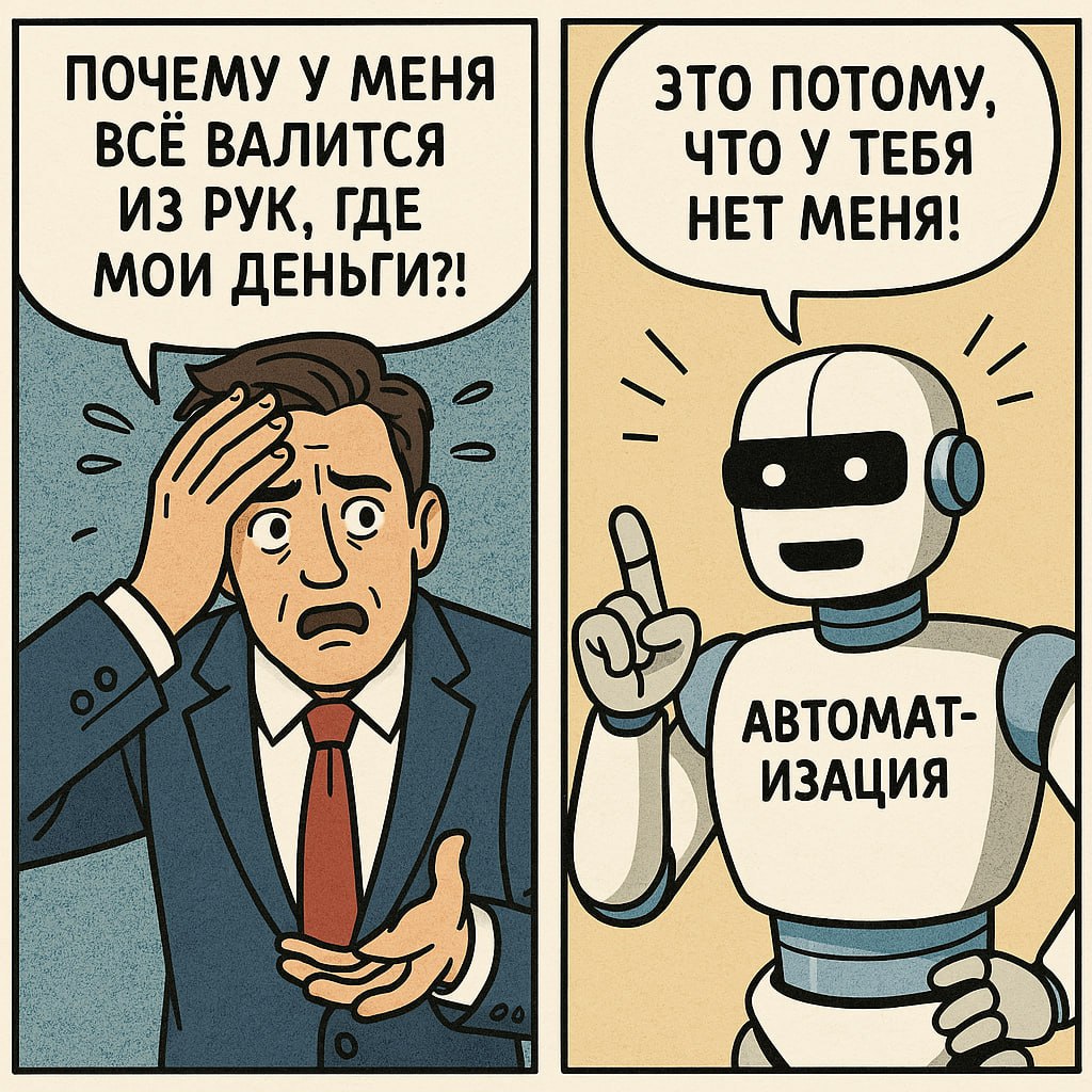 ### 🟢 Почему “дорого” — это работать без автоматизации
Большинство предпринимателей боятся автоматизировать бизнес, потому что кажется, что это 💰 дорого | Сетка — социальная сеть от hh.ru
