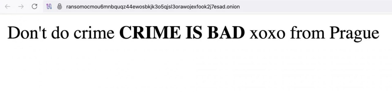 Активист-хакер взломал сайт хакеров из группировки Everest и повесили на нем табличку «Don't do crime CRIME IS BAD xoxo from Prague» 😂
В этой истории прекрасно все, начиная с самого факта кека над «ко... | Сетка — социальная сеть от hh.ru