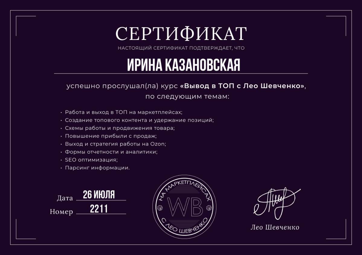 Ирина Казановская