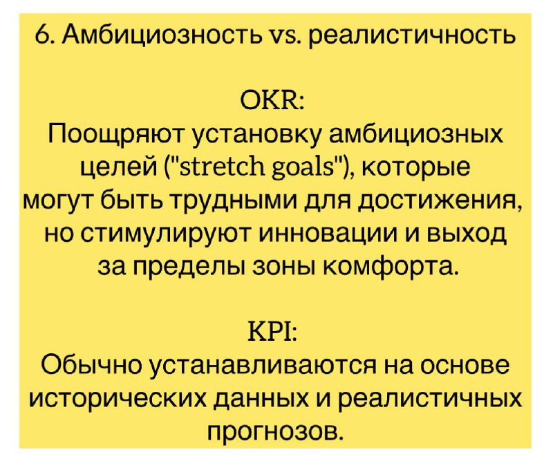 OKR и KPI — это два разных подхода к управлению целями и измерению результатов.
Какой их них более эффективный, зависит от точки в которой находится компания и того, что именно вы хотите замерять | Сетка — социальная сеть от hh.ru
