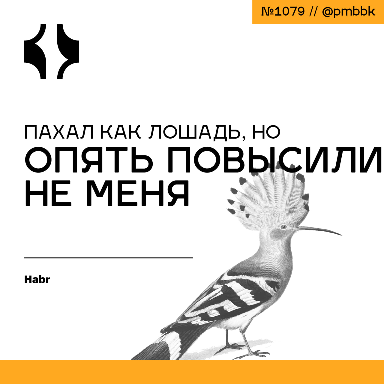 🐴 Пахал как лошадь, но опять повысили не меня
Думаете, что нужно просто работать на 100%, и вас заметят? К сожалению, это не так | Сетка — социальная сеть от hh.ru