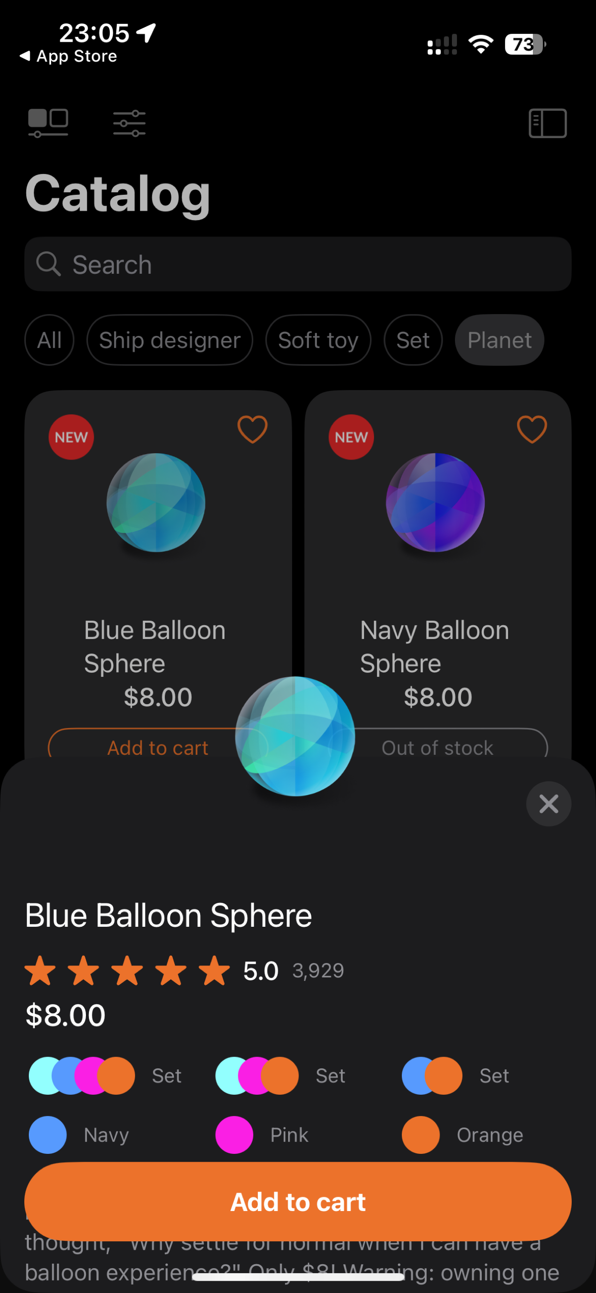 Пост-портфолио (OneEntry Shopping App) | Сетка — социальная сеть от hh.ru
