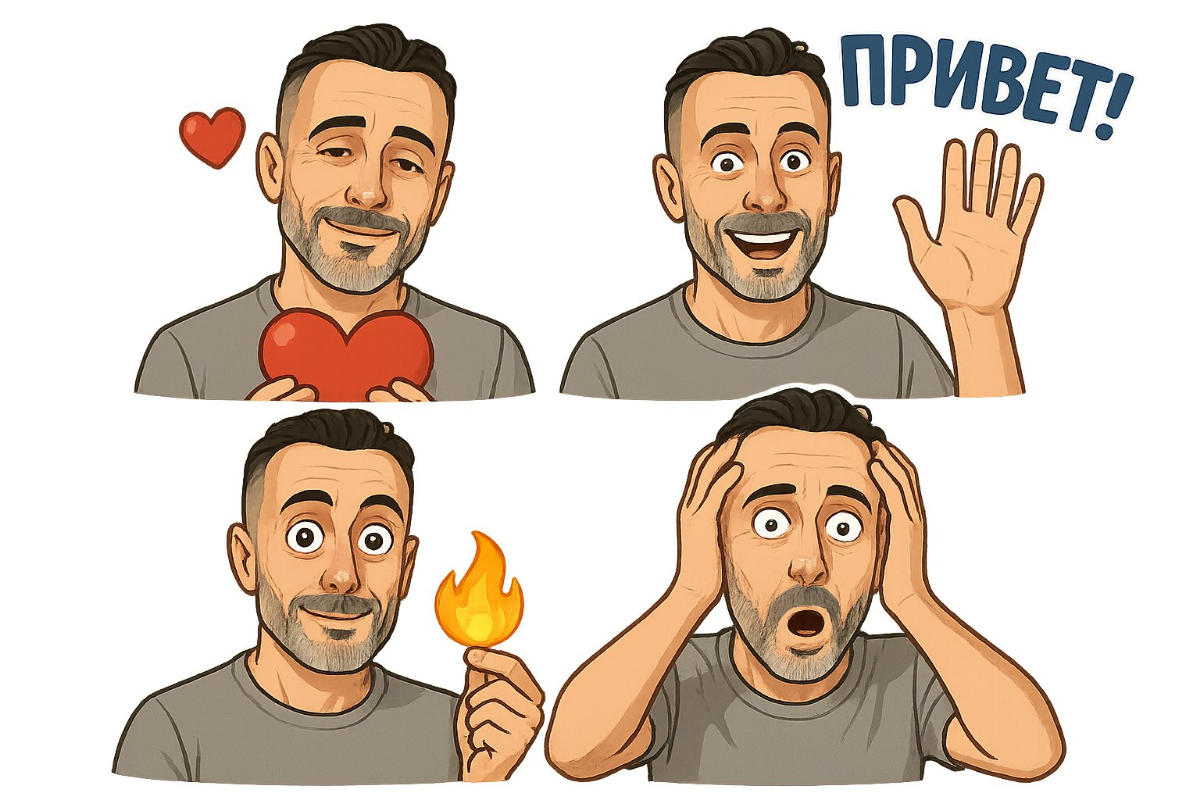 Стикерпак с вашим лицом | Сетка — социальная сеть от hh.ru