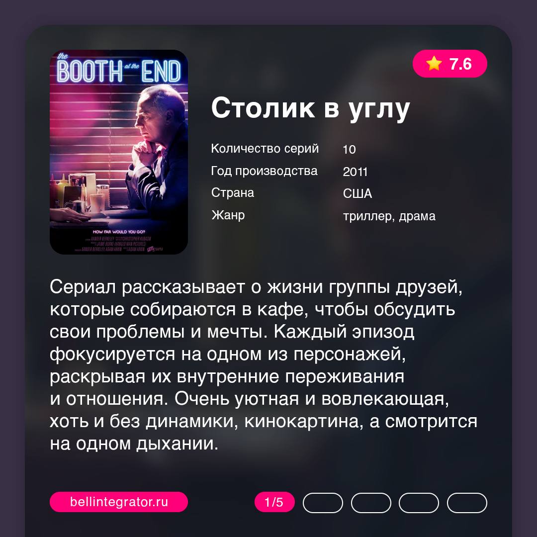 Плюс одна идея для проведения своего weekend 🩷
Мини-сериалы — палочка-выручалочка, когда фильмы уже наскучили, а на длинные форматы попросту не хватает времени | Сетка — социальная сеть от hh.ru
