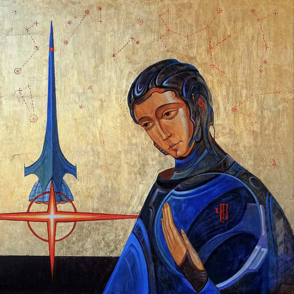 По случаю Дня космонавтики по просьбе журнала WA арт-критик Арсений Штейнер разбирался в секретах византийских звездопроходцев, созданных самым «космическим» художником Антоном Фроловым | Сетка — социальная сеть от hh.ru