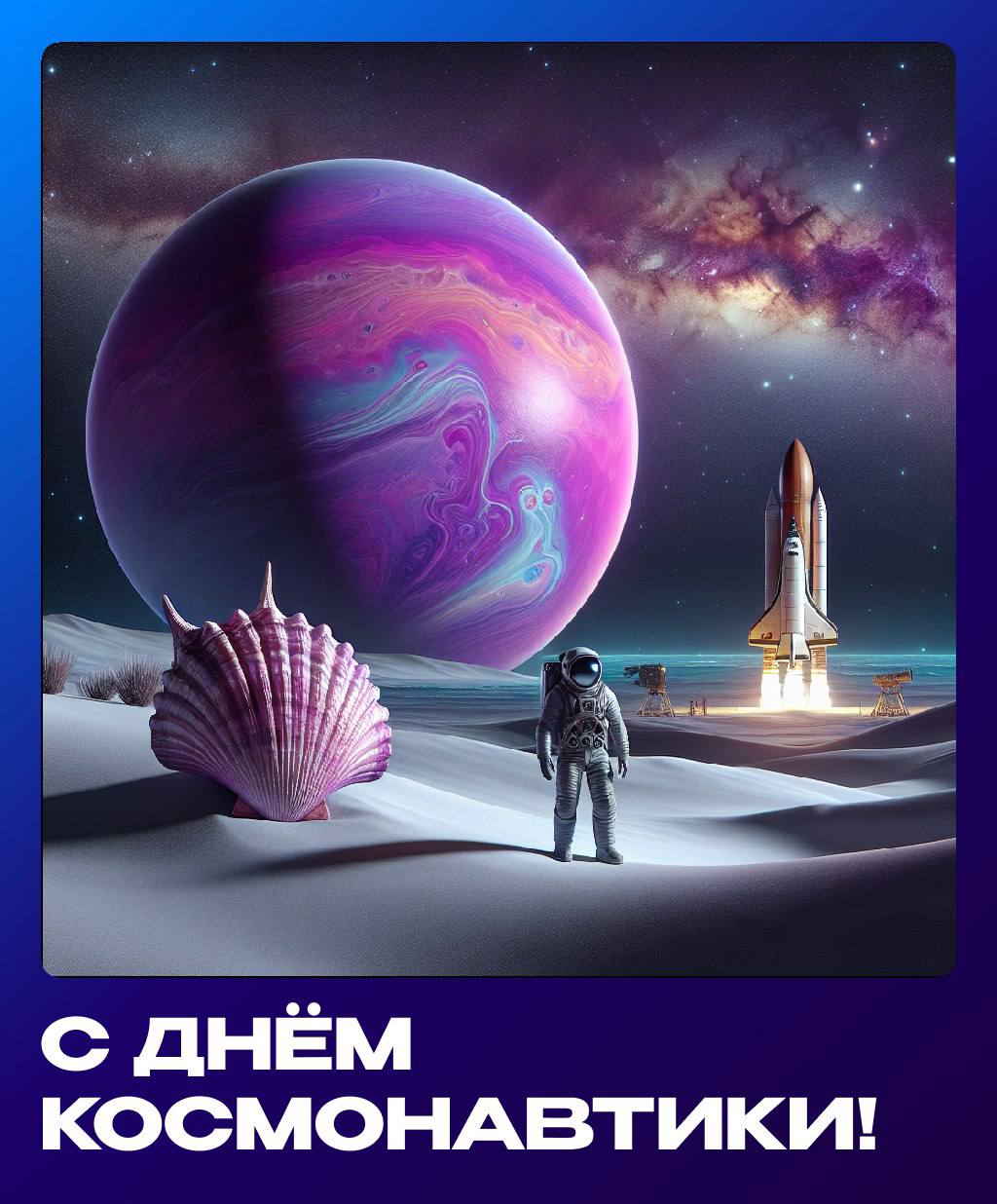 🚀С Днем космонавтики!🚀
12 апреля — знаменательная дата в истории космических исследований, когда вся Россия вспоминает о величии человеческого духа и смелости, проявленных в стремлении к открытиям, вд... | Сетка — социальная сеть от hh.ru