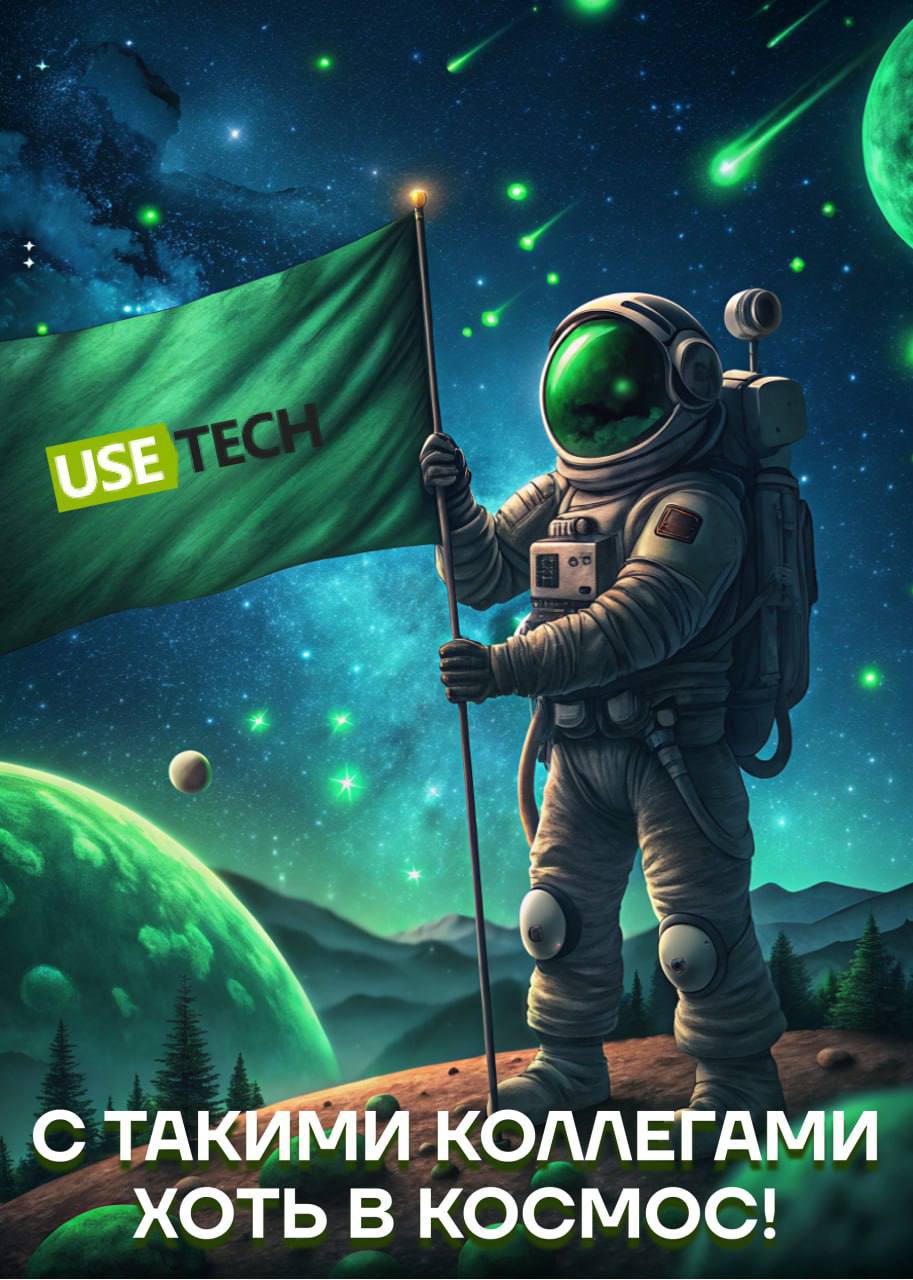 🚀 С днём Космонавтики!
Достигайте новых горизонтов и помните, что границы лишь в нашей голове.
Иии… Воспользуемся моментом, чтобы признаться в любви нашим коллегам. Юзтеховцы, с вами хоть в космос! ❤️ | Сетка — социальная сеть от hh.ru