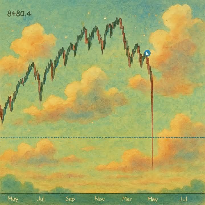 The Stockmarket crash but in Ghibli style is like this | Сетка — социальная сеть от hh.ru