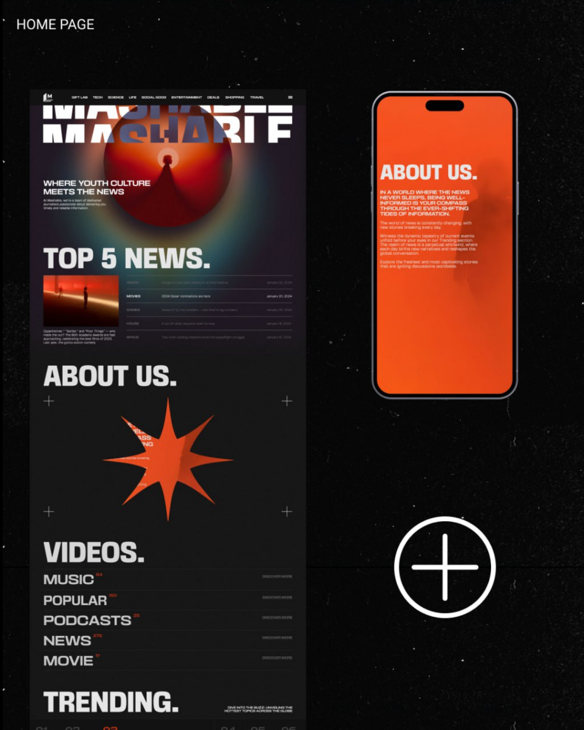 Mashable|Redesign | Сетка — социальная сеть от hh.ru