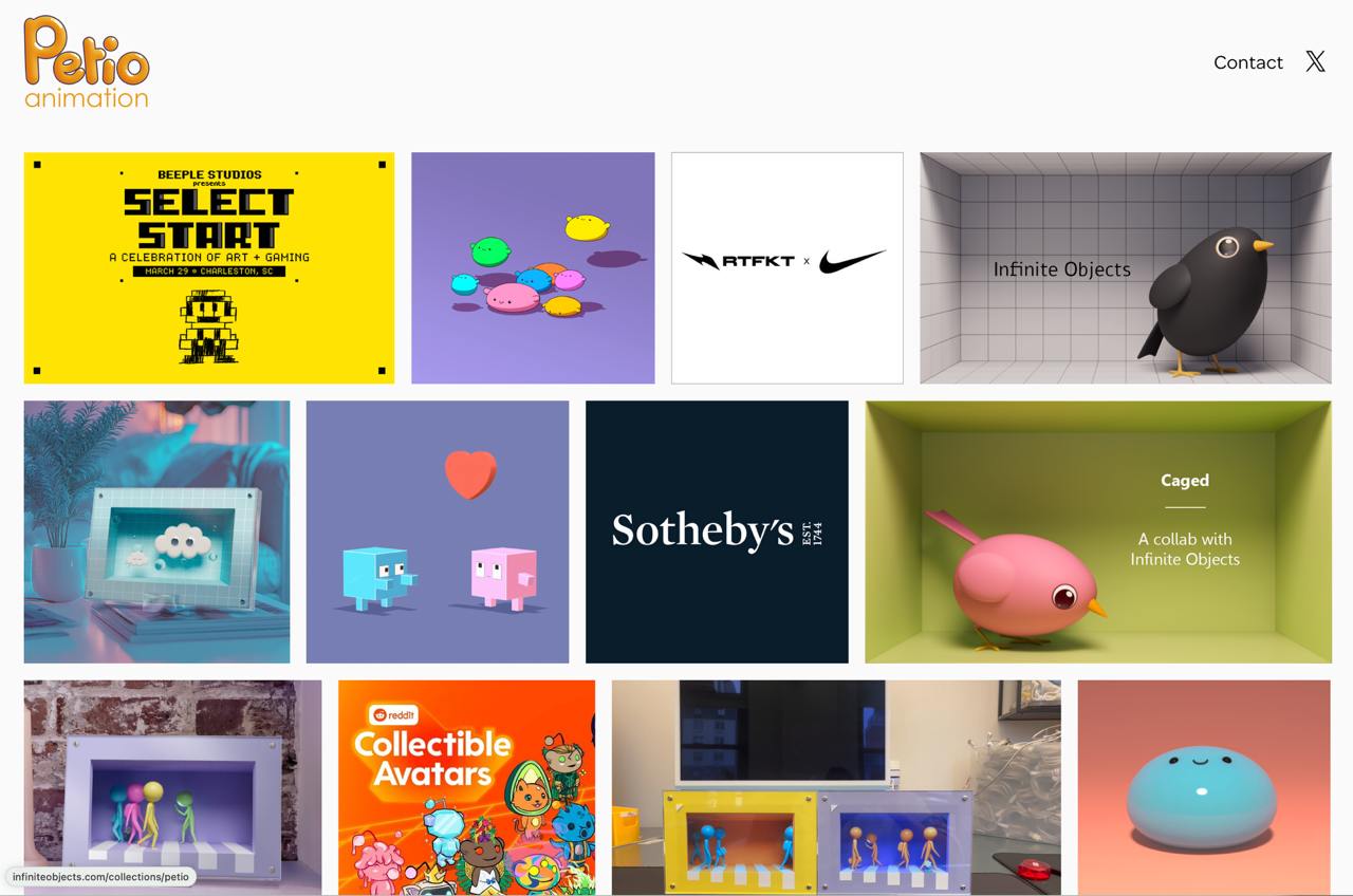 Реф Фокус 📀
Портфолио аниматора Petio — это взрыв эстетики. 
Сетка — как скелет: простая, но держит всё. Анимация — как пульс: живая, точная, цепляет глаз | Сетка — социальная сеть от hh.ru