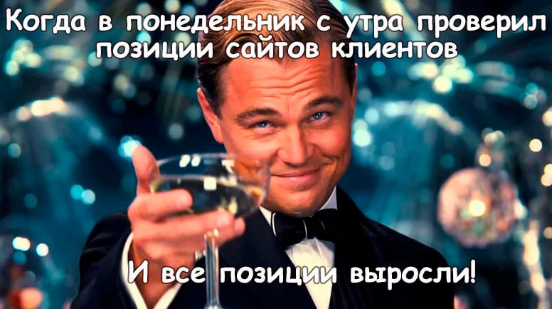 Когда в понедельник с утра проверил позиции сайтов клиентов | Сетка — социальная сеть от hh.ru