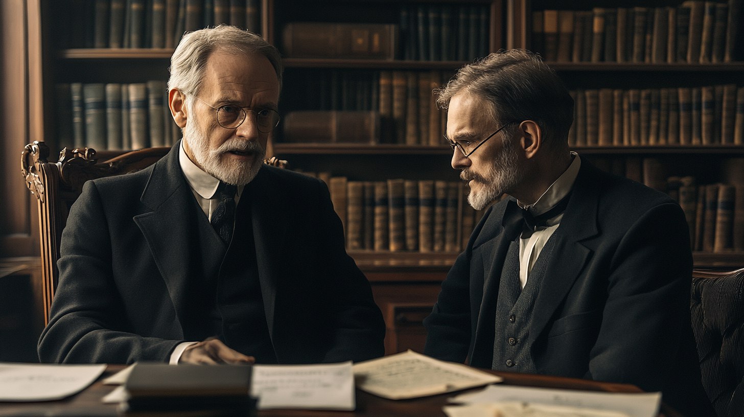 ФРЕЙД И ЮНГ: ИСТОРИЧЕСКИЙ РАЗРЫВ
Зигмунд Фрейд и Карл Густав Юнг — две ключевые фигуры в истории психоанализа. Их сотрудничество началось в 1907 году, но закончилось разрывом в 1913-м | Сетка — социальная сеть от hh.ru