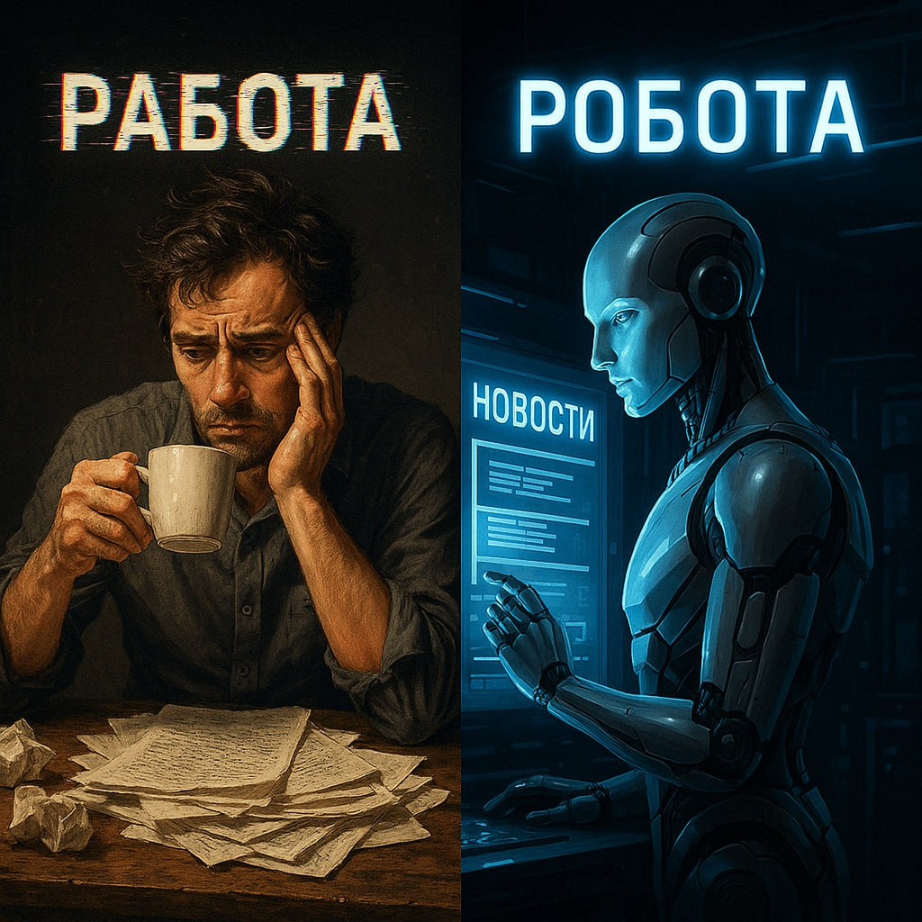 Всего одна буква — и ты больше не раб контента.
РАБота → РОБОТА. Освободи время, заработай мозгом. | Сетка — социальная сеть от hh.ru