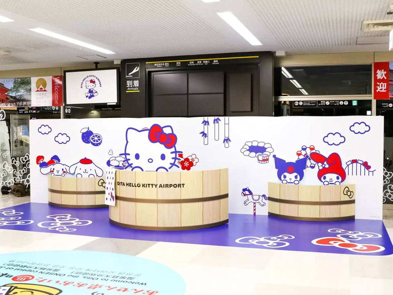 Прикол, ОФИЦИАЛЬНЫЙ аэропорт Hello Kitty открыли в японском городе Оита. Это ребрендинг в честь юбилея легендарного маскота Sanrio | Сетка — социальная сеть от hh.ru